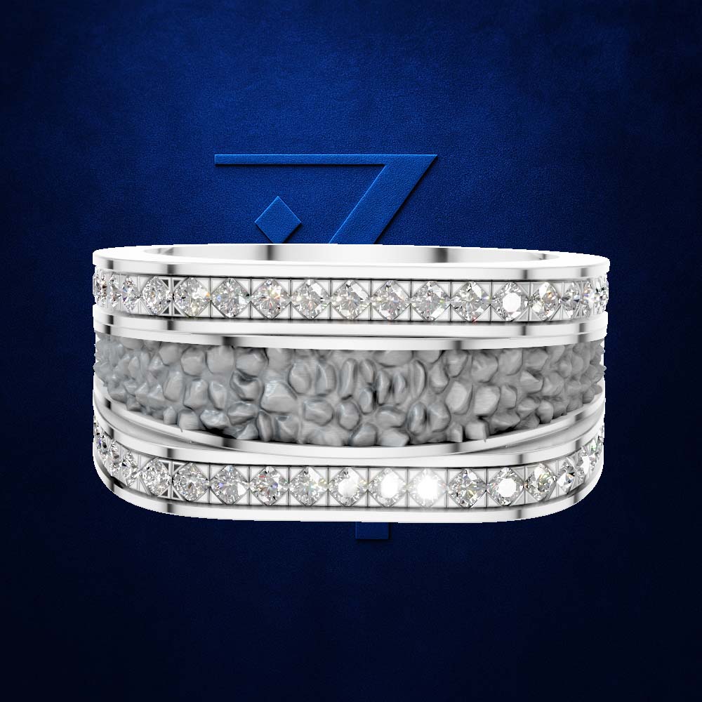 Laboratory Grown Diamond Wedding Band Gold