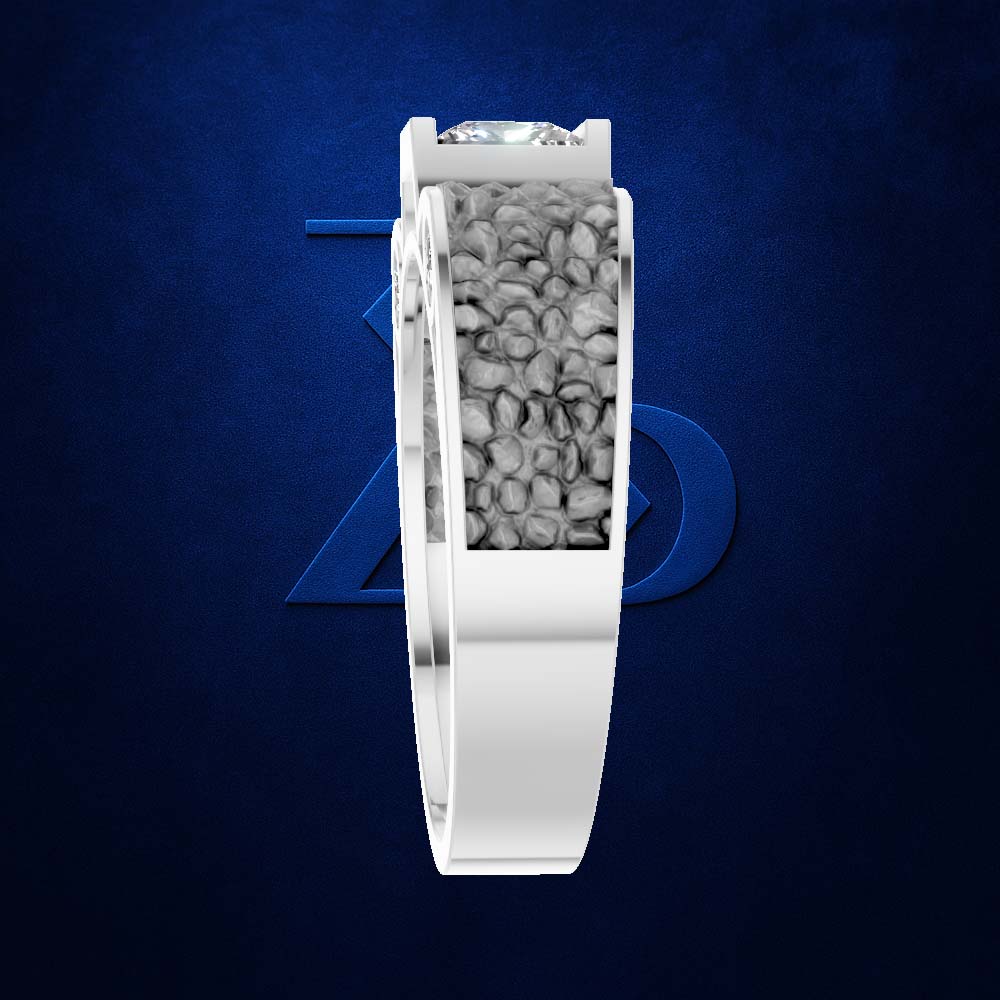 Princess Cut Laboratory Grown Diamond Wedding Ring