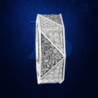 Round Pave Laboratory Grown Diamond Wedding Band