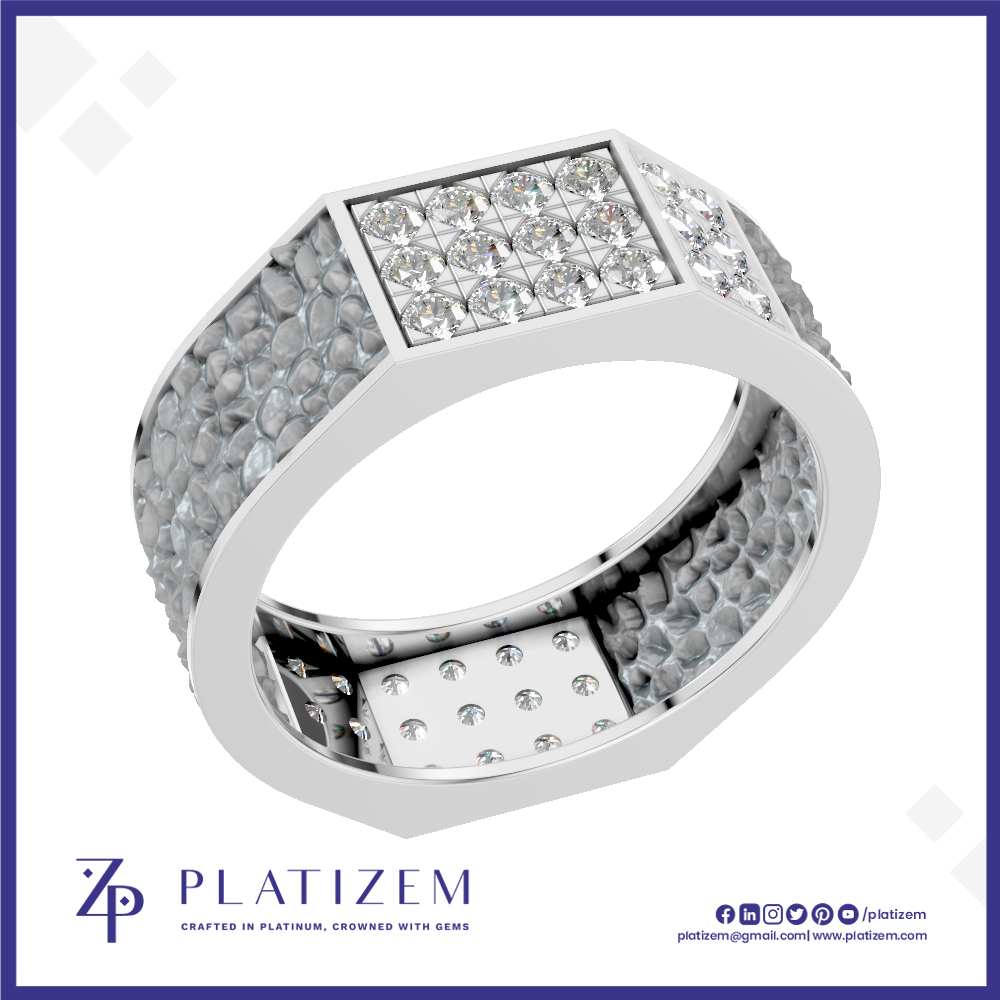 Pave Set Lab Grown Diamond Wedding Band