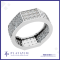 Pave Set Lab Grown Diamond Wedding Band