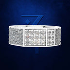 Pave Set Lab Grown Diamond Wedding Band