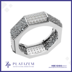 Platinum Lab Grown Diamond Wedding Band