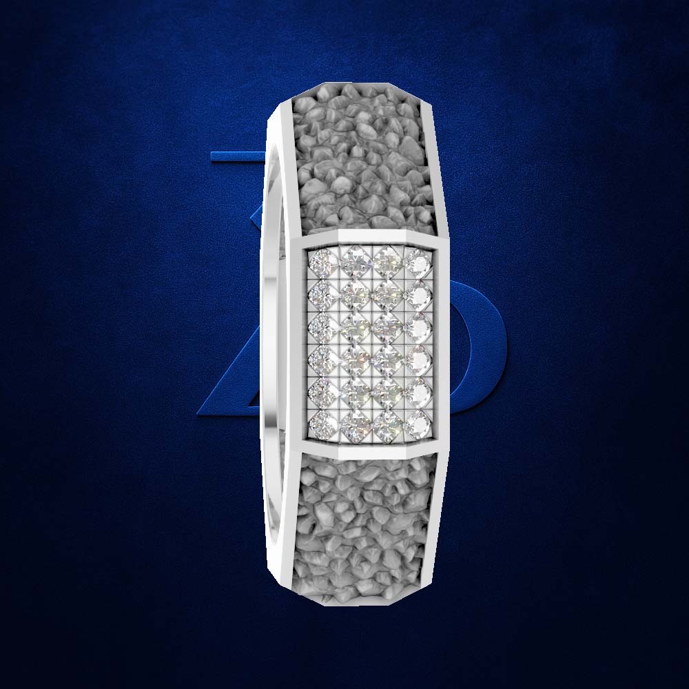 Platinum Lab Grown Diamond Wedding Band