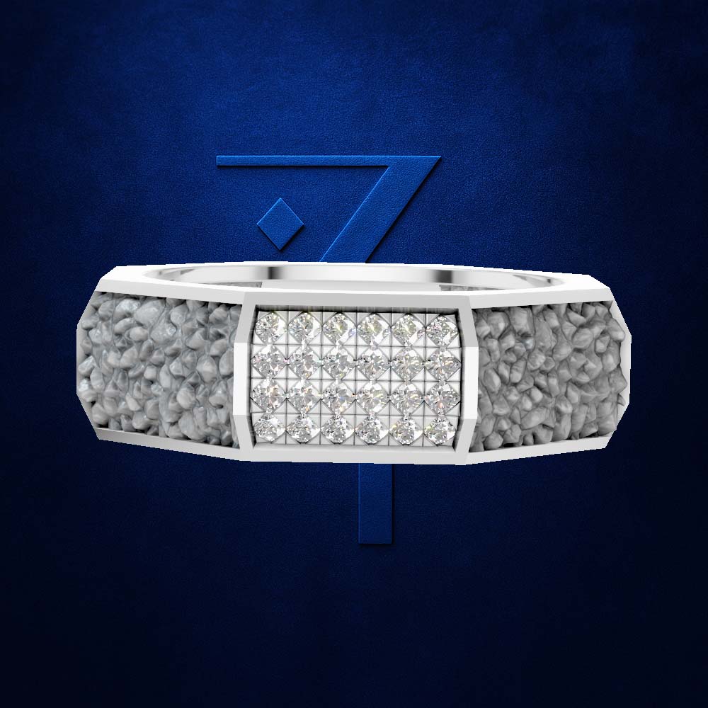 Platinum Lab Grown Diamond Wedding Band