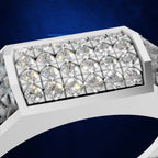 Platinum Lab Grown Diamond Wedding Band
