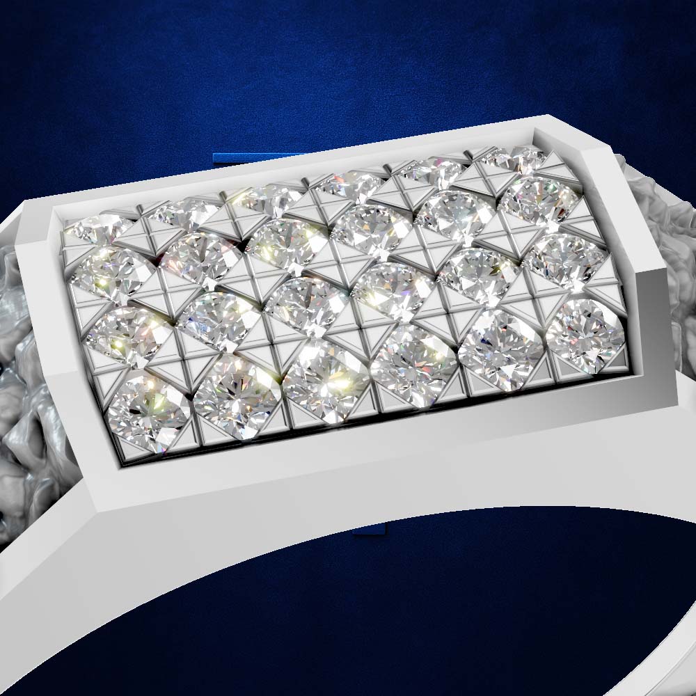 Platinum Lab Grown Diamond Wedding Band