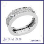 Laboratory Grown Diamond Cluster Wedding Band