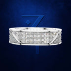 Laboratory Grown Diamond Cluster Wedding Band