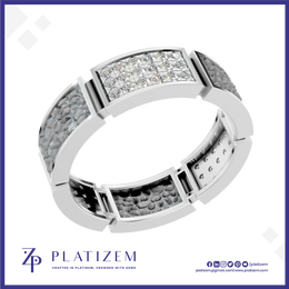 Round Lab Grown Diamond Wedding Band