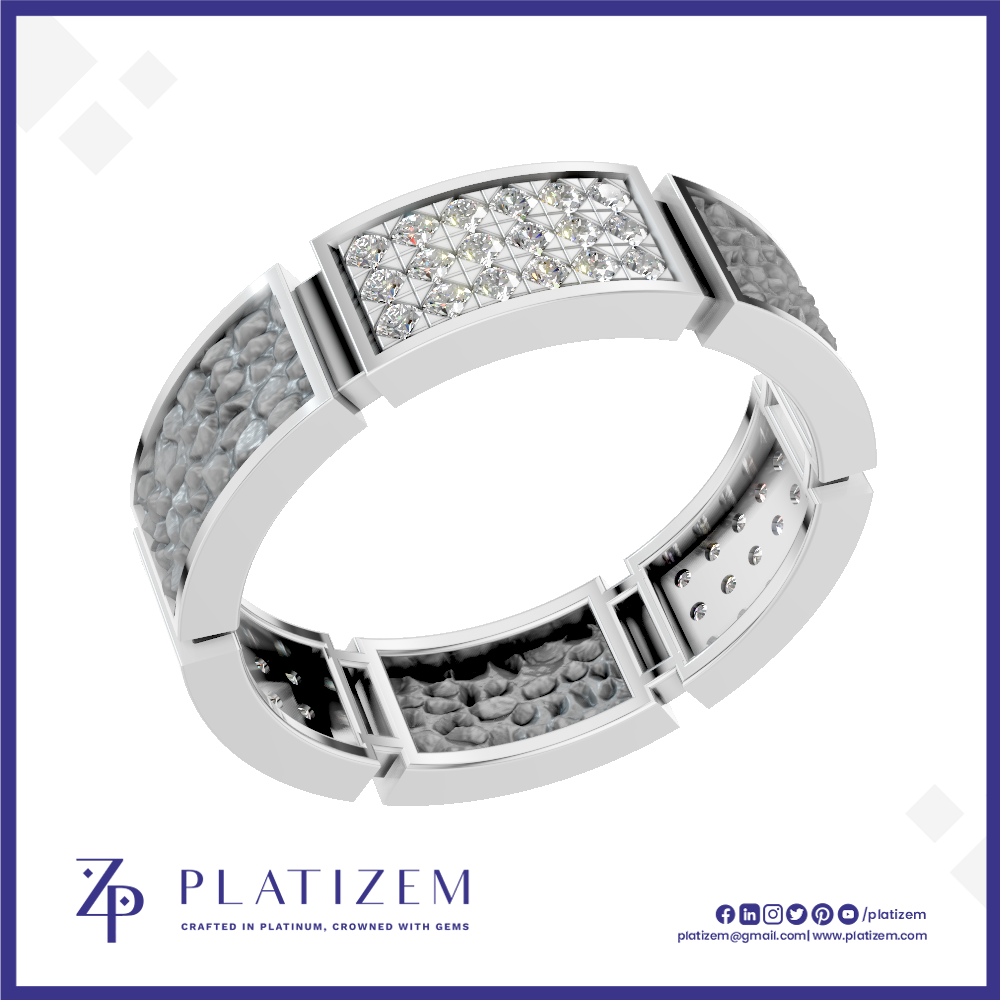 Round Lab Grown Diamond Wedding Band