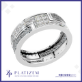 Laboratory Grown Diamond White Gold Wedding Band