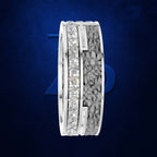 Laboratory Grown Diamond White Gold Wedding Band