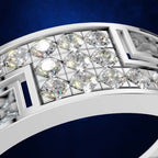 Laboratory Grown Diamond White Gold Wedding Band