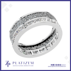 Princess Cut Laboratory Grown Diamond Eternity Band