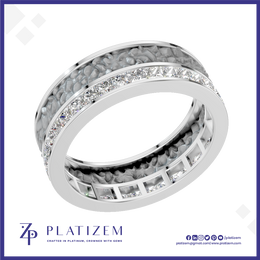 Princess Cut Lab Grown Diamond Eternity Band