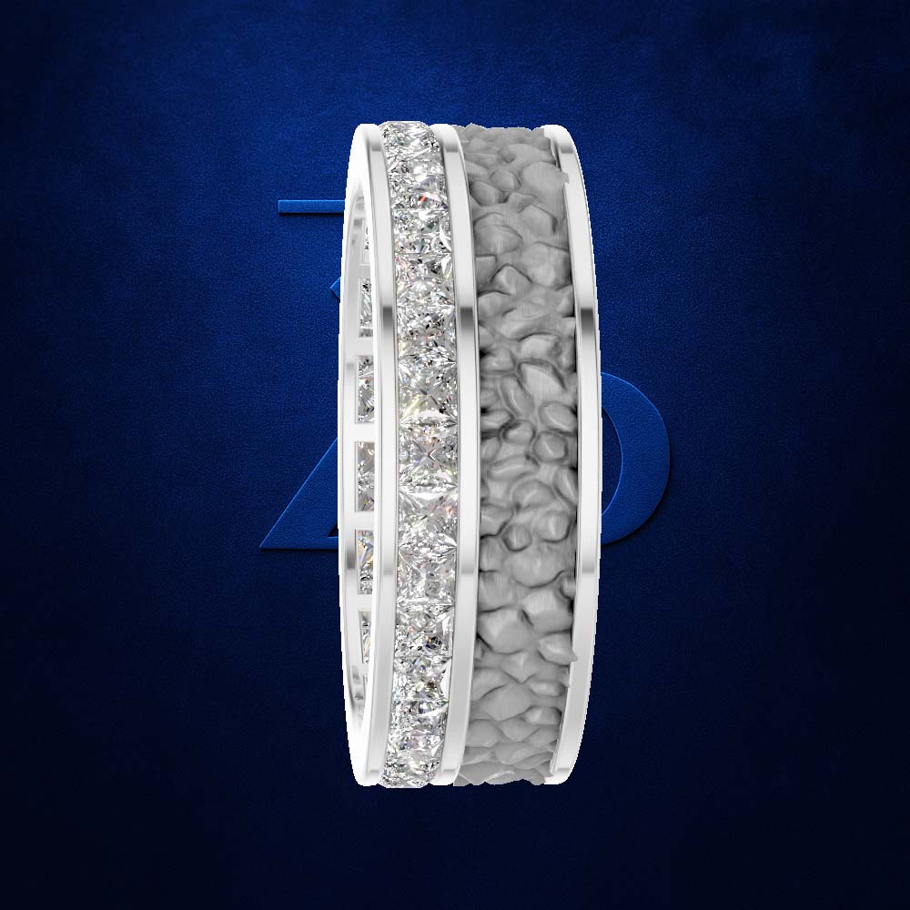 Princess Cut Laboratory Grown Diamond Eternity Band