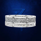 Princess Cut Laboratory Grown Diamond Eternity Band