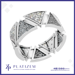 White Gold Lab Grown Diamond Wedding Band