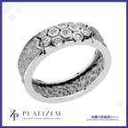 Mens Laboratory Grown Diamond Wedding Band