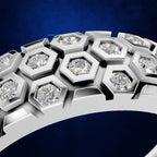 Mens Laboratory Grown Diamond Wedding Band