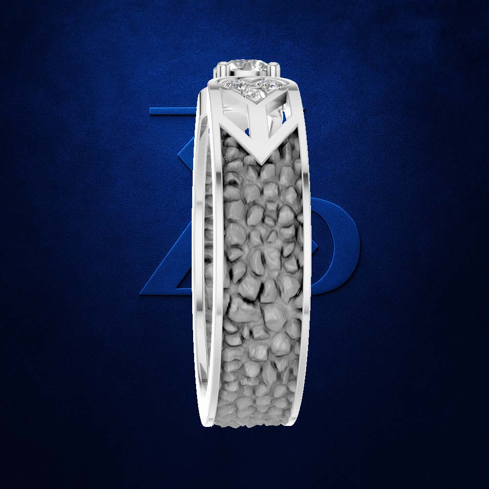 Round Lab Grown Diamond Engagement Ring
