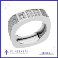 Laboratory Created Emerald Cut Diamond Ring