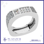 Laboratory Created Emerald Cut Diamond Ring