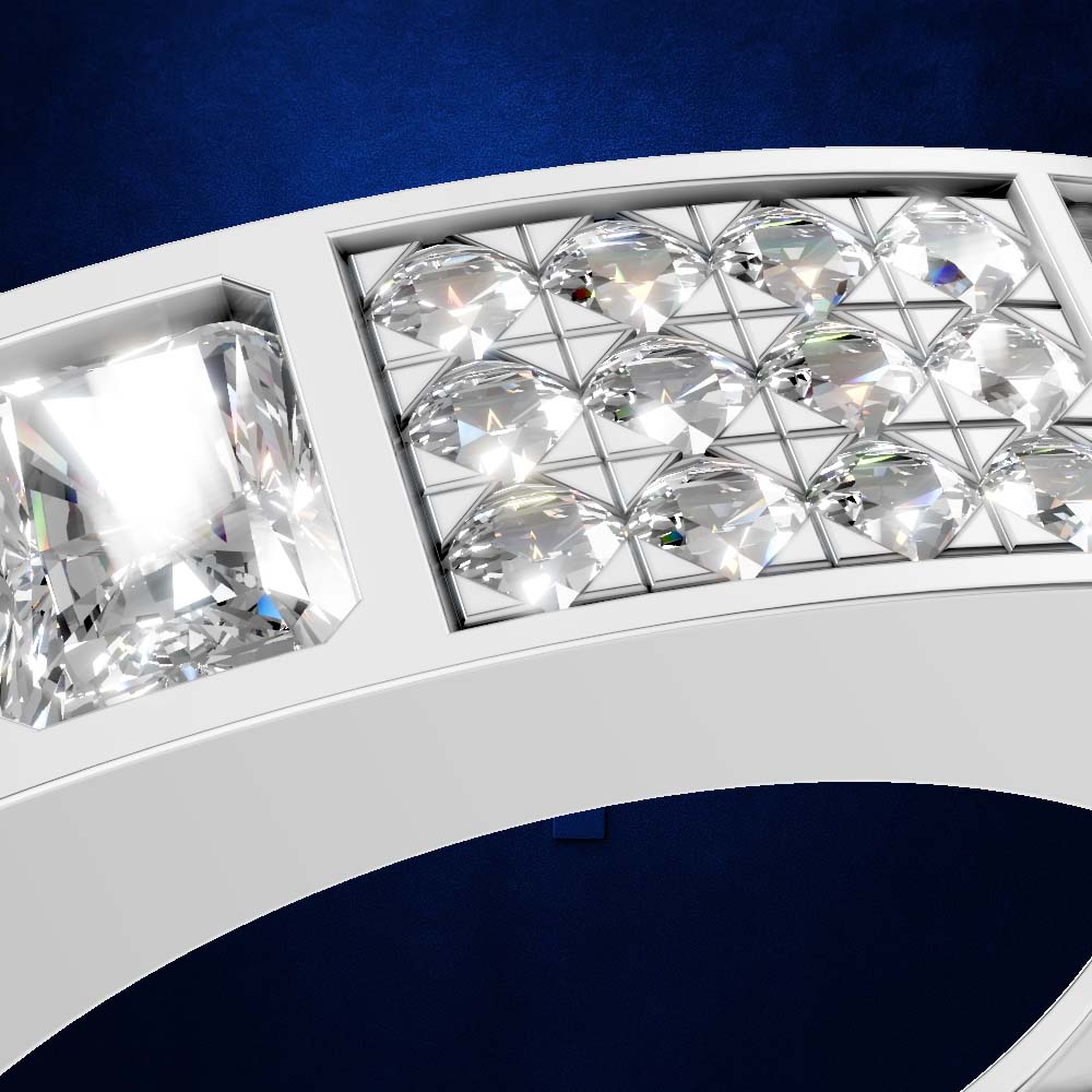 Laboratory Created Emerald Cut Diamond Ring