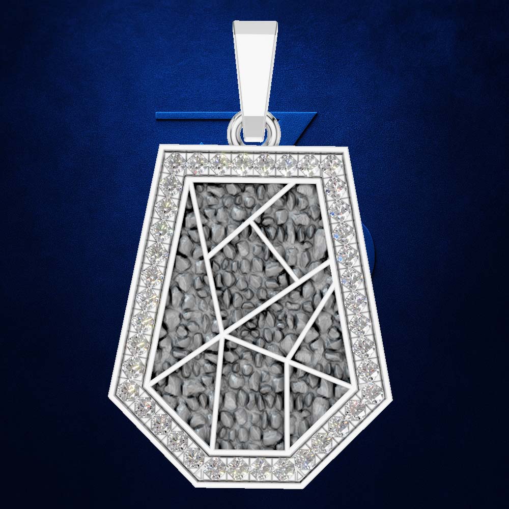 Laboratory Grown Diamond Halo Pendant Necklace