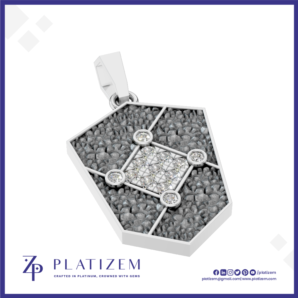 Laboratory Grown Diamond Pendant Necklace Men