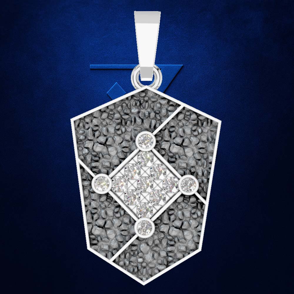 Laboratory Grown Diamond Pendant Necklace Men