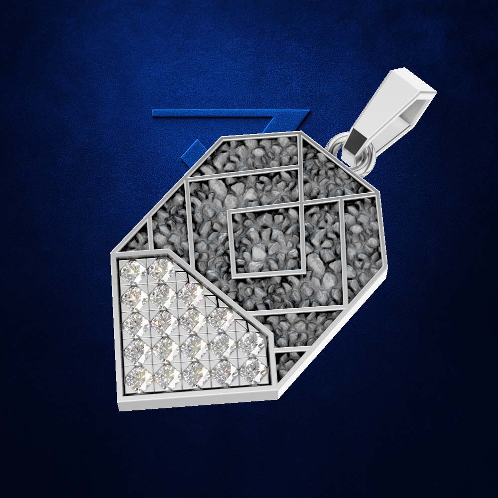White Gold Necklace With Laboratory Grown Diamond