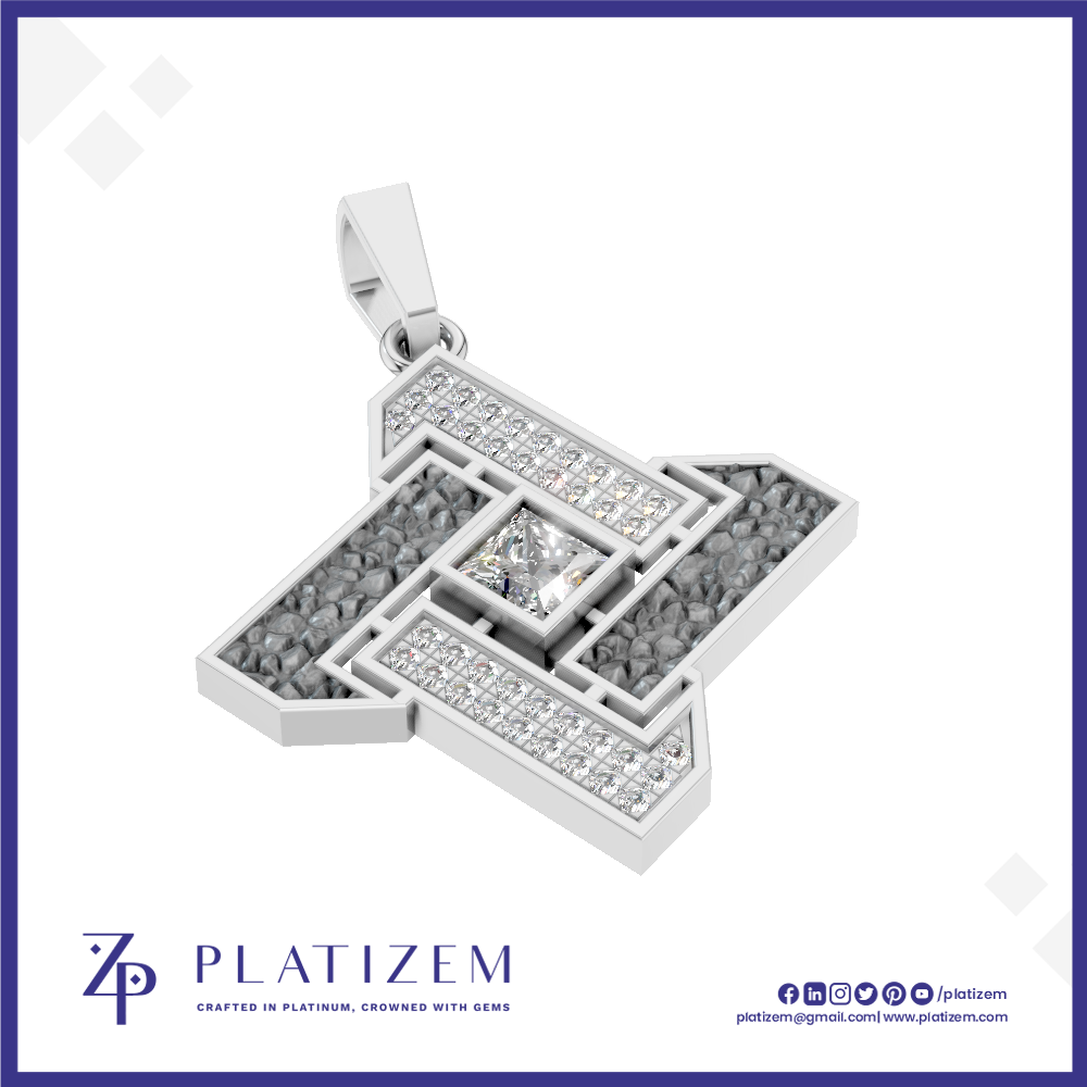 Laboratory Grown Diamond Pendant Necklace White Gold