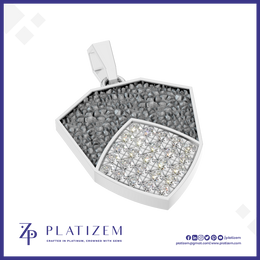 Mens Shield Cut Diamond Pendant Elegant And Sophisticated Mens Jewelry with Brilliance
