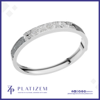 Elegant Laboratory Grown Diamond Bangle Bracelet Designer Silver Gold Fine Jewelry for Women