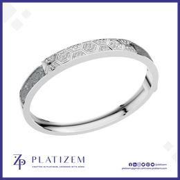 Elegant Lab Grown Diamond Bangle Bracelet Designer Silver Gold Fine Jewelry for Women