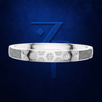 Elegant Laboratory Grown Diamond Bangle Bracelet Designer Silver Gold Fine Jewelry for Women