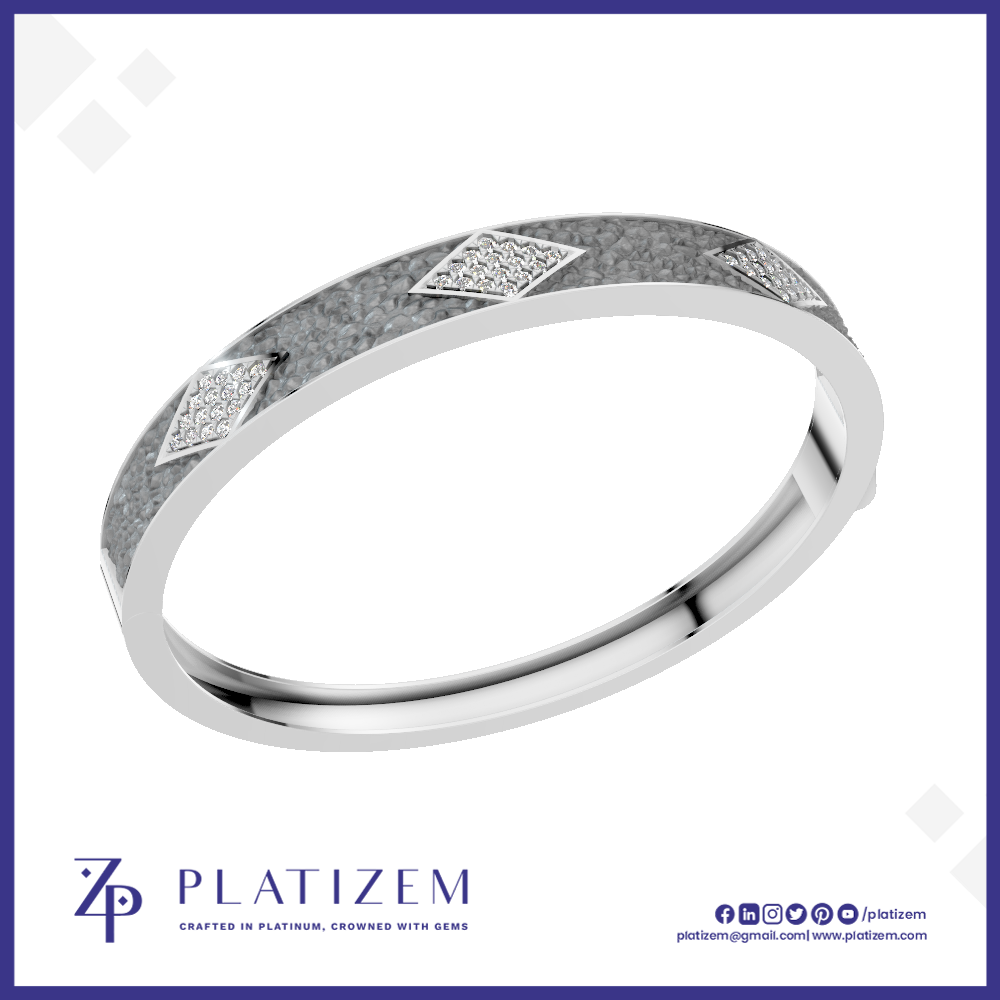 Modern Diamond Bangle for Women Minimalist Gold Silver Fine Jewelry Design