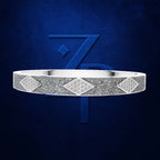 Modern Diamond Bangle for Women Minimalist Gold Silver Fine Jewelry Design