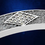 Modern Diamond Bangle for Women Minimalist Gold Silver Fine Jewelry Design