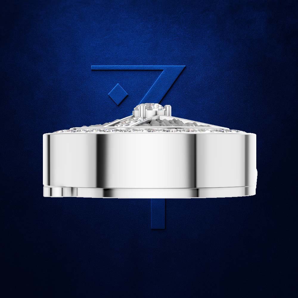 Branded Lab Grown Diamond Button Premium Fine Jewelry Connector Charm