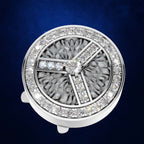 Branded Lab Grown Diamond Button Premium Fine Jewelry Connector Charm