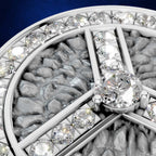 Branded Lab Grown Diamond Button Premium Fine Jewelry Connector Charm