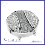 Iced Out Lab Diamond Button Bold Hip Hop Jewelry for Men