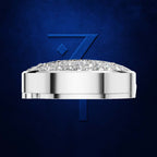 Iced Out Lab Diamond Button Bold Hip Hop Jewelry for Men