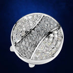 Iced Out Lab Diamond Button Bold Hip Hop Jewelry for Men