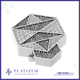 Unique Design Diamond Studded Button Stylish Fine Jewelry for Men