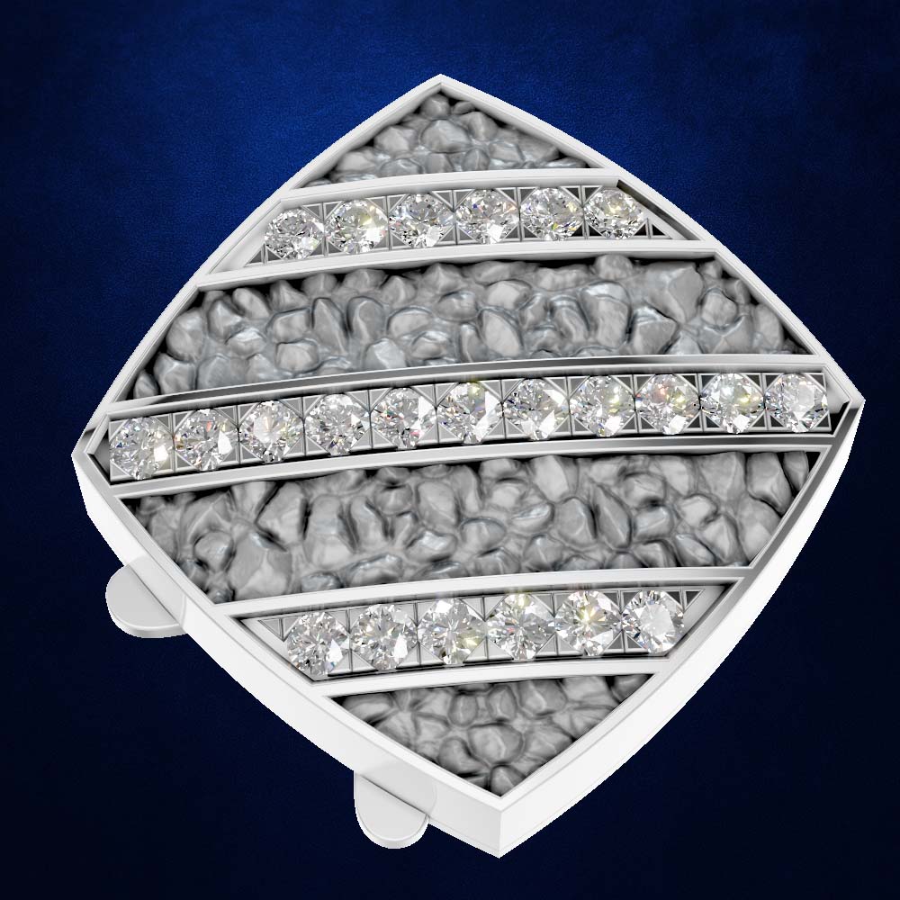Statement Diamond Button Bold Party Wear Fine Jewelry for Women