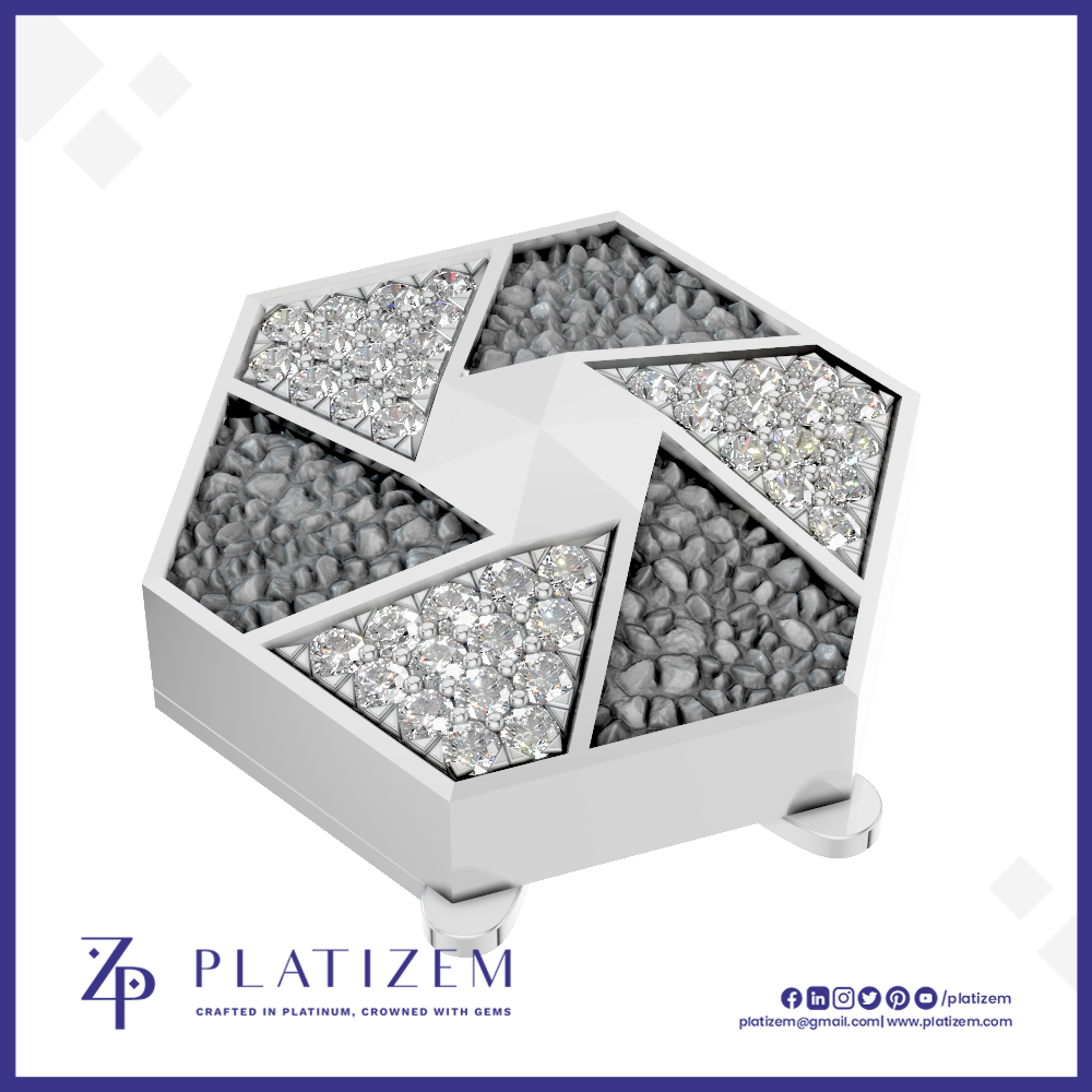 Trendy Diamond Button Stylish Modern Fine Jewelry for Women
